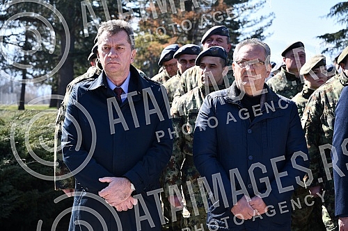 Marking the 23rd anniversary of the NATO bombing of SR Yugoslavia in 1999 in Kraljevo -  Barracks Jovo Kursula - 252 OMB commemoration of the heroes of the brigade who fell in the war in 1999. Obelezavanje 23 godine od NATO bombardovanja SR Jugosla