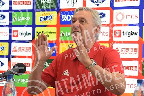 Press conference of the men's A national team of Serbia before the match of the 6th round of group A in the qualifiers for going to the World Cup 2023, which our national team will play on Sunday, July 3 in the low Cair hall against Belgium.Konfere