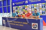 Press conference of the men's A national team of Serbia before the match of the 6th round of group A in the qualifiers for going to the World Cup 2023, which our national team will play on Sunday, July 3 in the low Cair hall against Belgium.Konfere