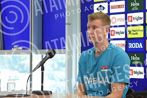 Press conference of the men's A national team of Serbia before the match of the 6th round of group A in the qualifiers for going to the World Cup 2023, which our national team will play on Sunday, July 3 in the low Cair hall against Belgium.Konfere