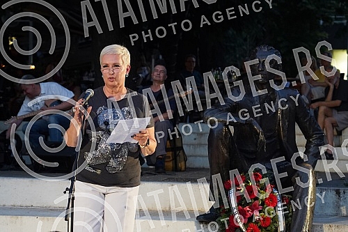 Dom omladine Beograd and the Borislav Pekic Foundation organized an event dedicated to the great man of our literature, Borislav Pekic, on the occasion of commemorating the thirty years since his death, at the Pekic monument on Cvetni trg.Dom omlad
