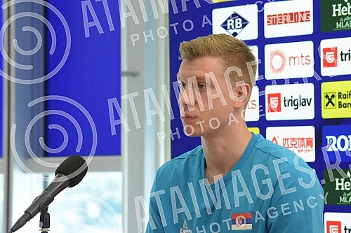 Press conference of the men's A national team of Serbia before the match of the 6th round of group A in the qualifiers for going to the World Cup 2023, which our national team will play on Sunday, July 3 in the low Cair hall against Belgium.Konfere