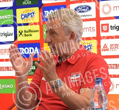 Press conference of the men's A national team of Serbia before the match of the 6th round of group A in the qualifiers for going to the World Cup 2023, which our national team will play on Sunday, July 3 in the low Cair hall against Belgium.Konfere