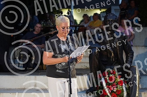 Dom omladine Beograd and the Borislav Pekic Foundation organized an event dedicated to the great man of our literature, Borislav Pekic, on the occasion of commemorating the thirty years since his death, at the Pekic monument on Cvetni trg.Dom omlad