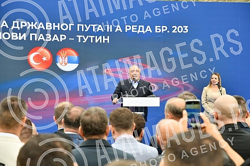 Serbian President Aleksandar Vucic attended the opening ceremony of the reconstructed road Novi Pazar - Tutin.Predsednik Srbije Aleksandar Vucic prisustvovao je ceremonije otvaranja rekonstruisanog puta Novi Pazar - Tutin.