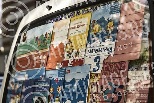 Kosovska street closed due to the sale of used books.Kosovska ulica zatvorena zbog prodaje polovnih knjiga.