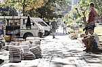 Kosovska street closed due to the sale of used books.Kosovska ulica zatvorena zbog prodaje polovnih knjiga.