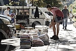 Kosovska street closed due to the sale of used books.Kosovska ulica zatvorena zbog prodaje polovnih knjiga.