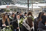 Funeral of Kristina Kika Djukic at the Lesce cemetery.Sahrana Kristine Kike Djukic na groblju Lesce.