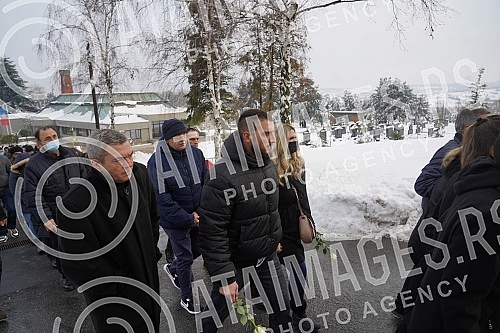 Funeral of Kristina Kika Djukic at the Lesce cemetery.Sahrana Kristine Kike Djukic na groblju Lesce.