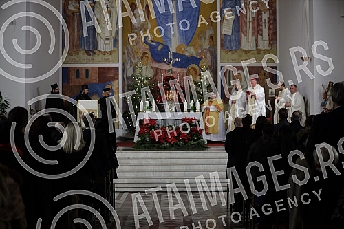 In the Cathedral of the Assumption of the Blessed Virgin Mary, Monsignor Stanislav Hocevar, Archbishop and Metropolitan of Belgrade, served the 