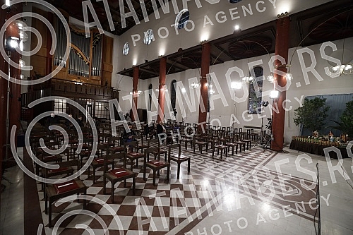 In the Cathedral of the Assumption of the Blessed Virgin Mary, Monsignor Stanislav Hocevar, Archbishop and Metropolitan of Belgrade, served the 