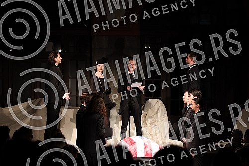 The premiere of the play 