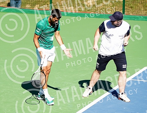 Ceremonial opening of the tennis complex in the Ravne 2 Archaeological and Tourist Park in Visoko.Svecano otvaranje teniskog kompleksa u Arheolosko-turistickom parku Ravne 2 u Visokom.