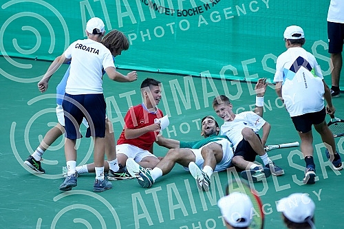 Ceremonial opening of the tennis complex in the Ravne 2 Archaeological and Tourist Park in Visoko.Svecano otvaranje teniskog kompleksa u Arheolosko-turistickom parku Ravne 2 u Visokom.