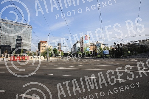 Belgrade during Easter at the time of the coronavirus pandemic and longest curfew.  Beograd tokom Uskrsa i najduzeg policijskog casa u doba pandemije korona virusa.