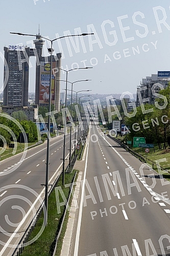 Belgrade during Easter at the time of the coronavirus pandemic and longest curfew.Beograd tokom Uskrsa i najduzeg policijskog casa u doba pandemije korona virusa.