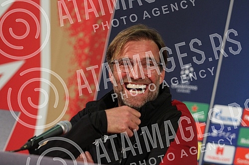 Press conference of Jurgen Klopp before the match of 4 rounds of Group C in the Champions League.Pres konferencija Jirgena Klopa pred utakmicu 4 kola grupe C u Ligi sampiona.