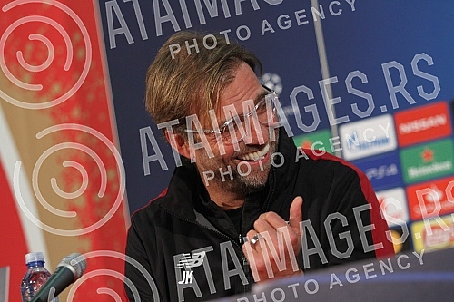 Press conference of Jurgen Klopp before the match of 4 rounds of Group C in the Champions League.Pres konferencija Jirgena Klopa pred utakmicu 4 kola grupe C u Ligi sampiona.