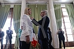 French Ambassador Pierre Cochard presented the National Order of Merit to basketball player Natasa Kovacevic StojakovicAmbasador Francuske Pjer Kosar urucio je Nacionalni orden za zasluge kosarkasici Natasi Kovacevic Stojakovic.
