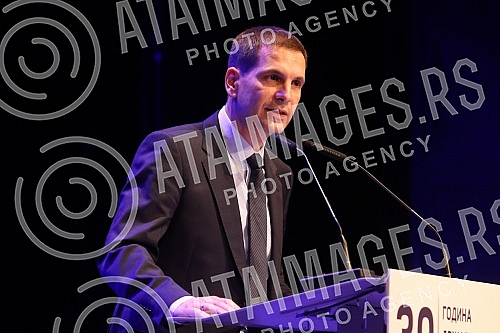 The New Democratic Party of Serbia held a festive party academy in the Madlenijanum theater on the occasion of 30 years of its existence.Nova Demokratska stranka Srbije odrzala je u teataru Madlenijanum svecanu akademiju stranke povodom 30 godina s