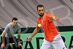 Tennis match between Serbia and Russia in World Group, 1st round held in sport hall Cair.Mec prvog kola (1.) Svetske grupe izmedju Srbije i Rusije odigran u Hali Cair.