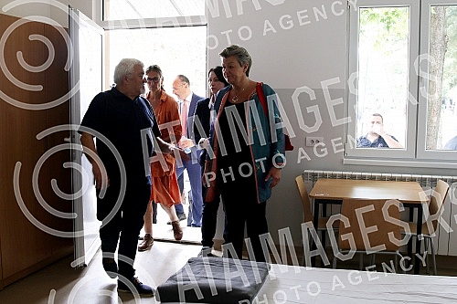 Visit of Ylva Johansson, European Commissioner for Internal Affairs and Migration, to the reception center in Obrenovac and a tour of the reconstructed facilities within the complex.Poseta Ilve Johanson, evropske komesarke za unutrasnje poslove i m