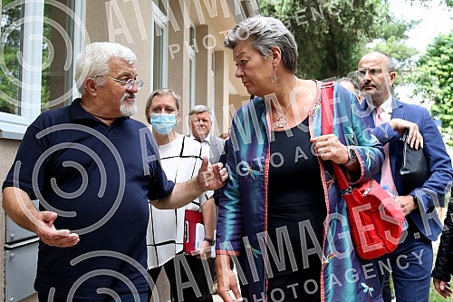 Visit of Ylva Johansson, European Commissioner for Internal Affairs and Migration, to the reception center in Obrenovac and a tour of the reconstructed facilities within the complex.Poseta Ilve Johanson, evropske komesarke za unutrasnje poslove i m
