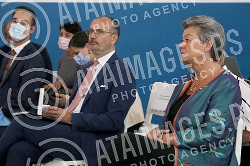 Visit of Ylva Johansson, European Commissioner for Internal Affairs and Migration, to the reception center in Obrenovac and a tour of the reconstructed facilities within the complex.Poseta Ilve Johanson, evropske komesarke za unutrasnje poslove i m