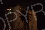 A fire in a residential building in Block 63 in New BelgradePozar u stambenoj zgradi u bloku 63 na Novom Beogradu.