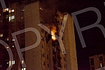A fire in a residential building in Block 63 in New BelgradePozar u stambenoj zgradi u bloku 63 na Novom Beogradu.
