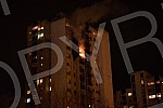 A fire in a residential building in Block 63 in New BelgradePozar u stambenoj zgradi u bloku 63 na Novom Beogradu.