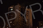 A fire in a residential building in Block 63 in New BelgradePozar u stambenoj zgradi u bloku 63 na Novom Beogradu.