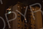 A fire in a residential building in Block 63 in New BelgradePozar u stambenoj zgradi u bloku 63 na Novom Beogradu.