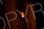 A fire in a residential building in Block 63 in New BelgradePozar u stambenoj zgradi u bloku 63 na Novom Beogradu.
