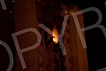 A fire in a residential building in Block 63 in New BelgradePozar u stambenoj zgradi u bloku 63 na Novom Beogradu.