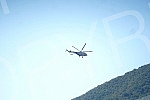 The KFOR helicopter is in charge of the region of the administrative crossing Jarinje, in the part of Kosovo and Metohija.Helikopter KFOR-a nadlece region administrativnog prelaza Jarinje, na delu Kosova i Metohije.