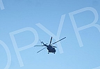 The KFOR helicopter is in charge of the region of the administrative crossing Jarinje, in the part of Kosovo and Metohija.Helikopter KFOR-a nadlece region administrativnog prelaza Jarinje, na delu Kosova i Metohije.