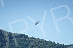 The KFOR helicopter is in charge of the region of the administrative crossing Jarinje, in the part of Kosovo and Metohija.Helikopter KFOR-a nadlece region administrativnog prelaza Jarinje, na delu Kosova i Metohije.