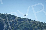 The KFOR helicopter is in charge of the region of the administrative crossing Jarinje, in the part of Kosovo and Metohija.Helikopter KFOR-a nadlece region administrativnog prelaza Jarinje, na delu Kosova i Metohije.