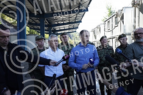 Deputy Prime Minister and Minister of Defense Nebojsa Stefanovic, Chief of General Staff of the Serbian Army General Milan Mojsilovic, Ambassador of the Russian Federation Aleksandar Bocan-Kharcenko and Defense Envoy Major General Aleksandar Zincenko