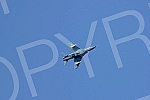 The plane of the Serbian Army patrolled the airspace above the administrative crossing Jarinje.Avion Vojske Srbije patrolirala vazdusnim prostorom iznad administrativnog prelaza Jarinje.