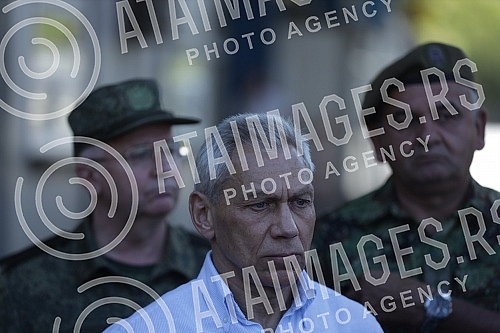 Deputy Prime Minister and Minister of Defense Nebojsa Stefanovic, Chief of General Staff of the Serbian Army General Milan Mojsilovic, Ambassador of the Russian Federation Aleksandar Bocan-Kharcenko and Defense Envoy Major General Aleksandar Zincenko