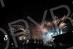 Traditional fireworks on the occasion of the Orthodox New Year's Eve at the Church of St. Sava.Tradicionalni vatromet povodom doceka Pravoslavne nove godine kod Hrama Svetog Save.