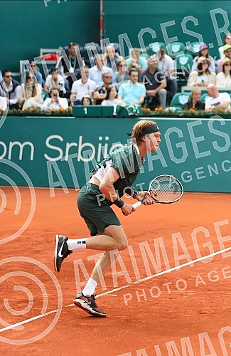 The world's first racket, Novak Djokovic (SRB) and the eighth player on the planet Andrey Rublev (RUS) are playing in the final of the Serbia Open tennis tournament.U finalu teniskog turnira Serbia Open igraju prvi reket sveta, Novak Djokovic (SRB