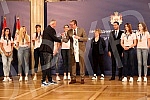 The President of Serbia, Aleksandar Vucic, received in the Presidency the women's basketball national team of Serbia, which won a gold medal at the European Championship.Predsednik Srbije Aleksandar Vucic primio je  u Predsednistvu zensku kosarkask
