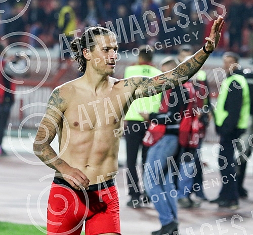 FIFA World Cup Qualification match between Serbia and Georgia played at Rajko Mitic stadium. Utakmica kvalifikacija za svetsko prvenstvo izmedju Srbije i Gruzije odigrane na stadionu Rajko Mitic. 