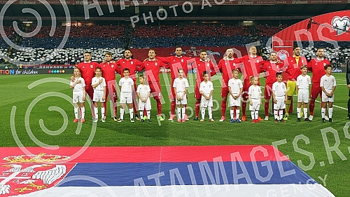 FIFA World Cup qualification match between Serbia and Georgia held at 