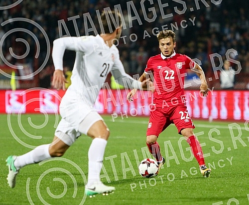 FIFA World Cup Qualification match between Serbia and Georgia played at Rajko Mitic stadium. Utakmica kvalifikacija za svetsko prvenstvo izmedju Srbije i Gruzije odigrane na stadionu Rajko Mitic. 