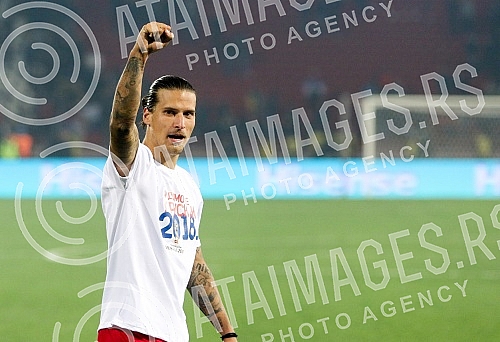 FIFA World Cup Qualification match between Serbia and Georgia played at Rajko Mitic stadium. Utakmica kvalifikacija za svetsko prvenstvo izmedju Srbije i Gruzije odigrane na stadionu Rajko Mitic. 